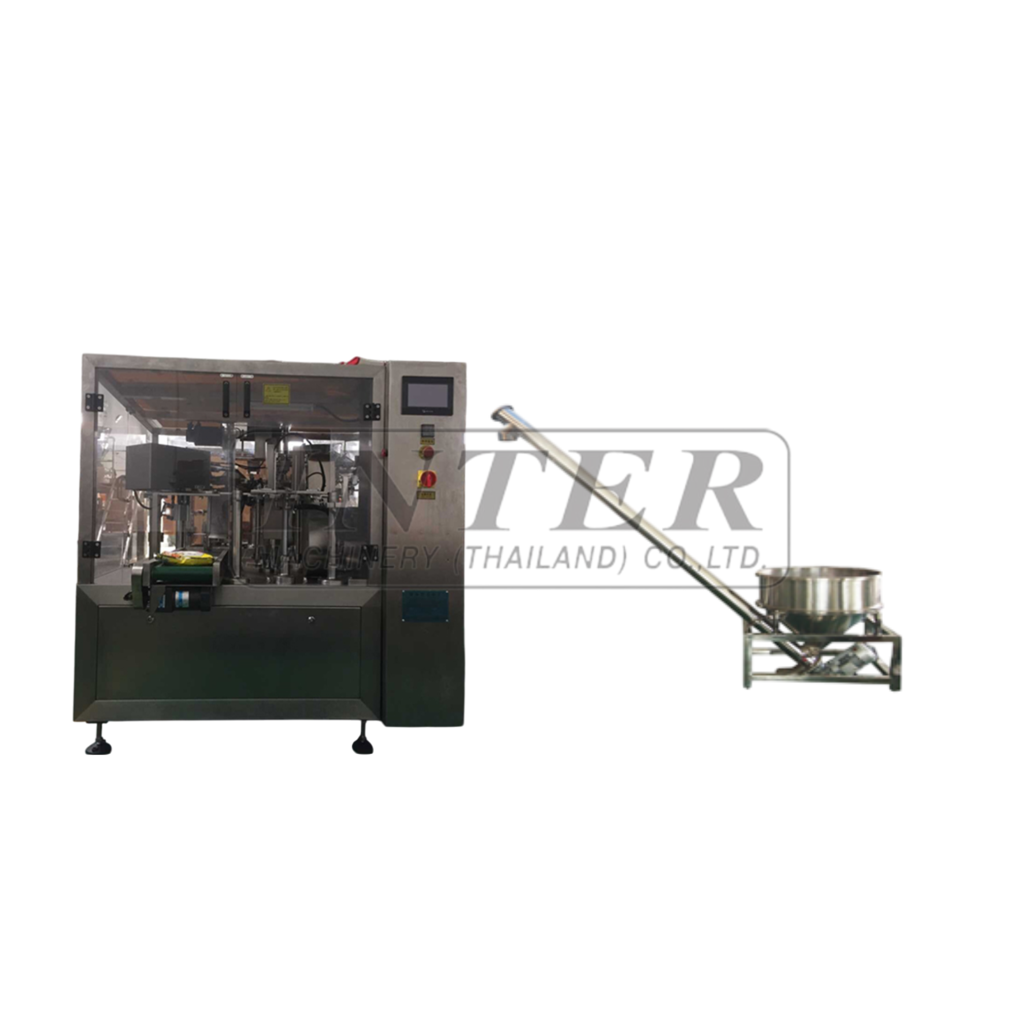 เครื่องบรรจุถุงสำเร็จรูปแบบหมุนสำหรับผลิตภัณฑ์เม็ด รุ่น OMW-200+สกรู