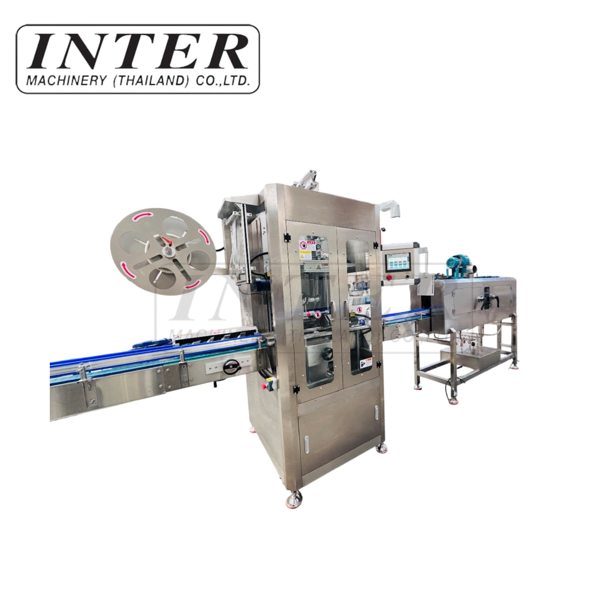 เครื่องหุ้มฉลากแบบหดตัว (Shrink Label Machine) ที่ความเร็ว 12,000 ขวดต่อชั่วโมง รุ่น TBJ-150