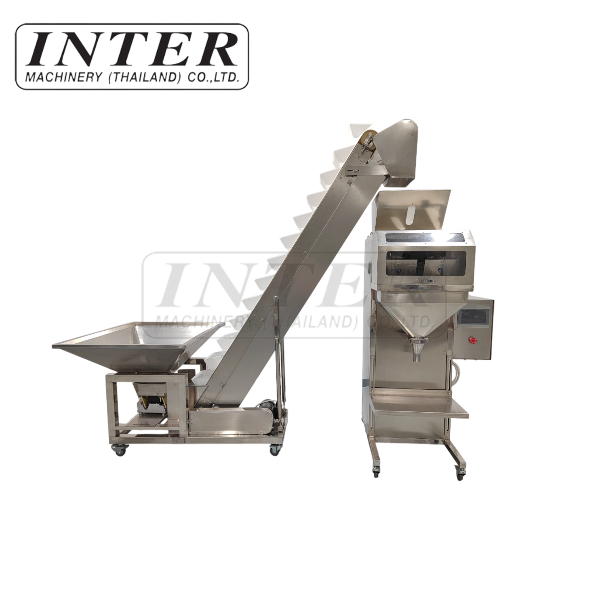 หัวชั่ง 2 หัว รุ่น DC-B พร้อมกระบะลำเลียง รุ่น ZX-D