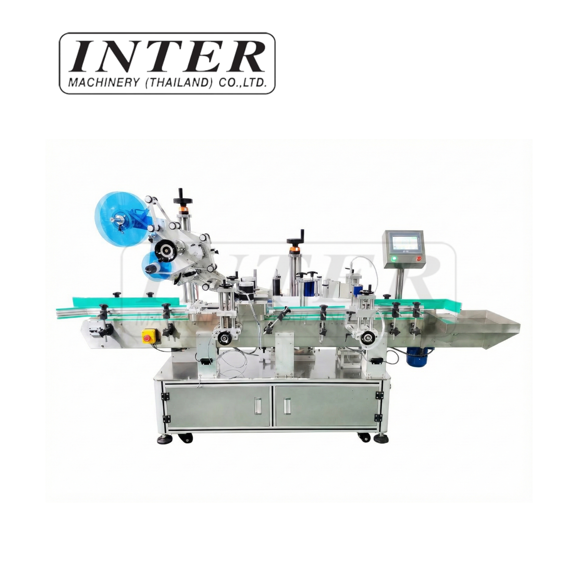 เครื่องติดฉลากพื้นผิวเรียบ + ขวดทรงกลมอัตโนมัติ (แบบกลิ้งติดฉลาก) รุ่น XL-T821