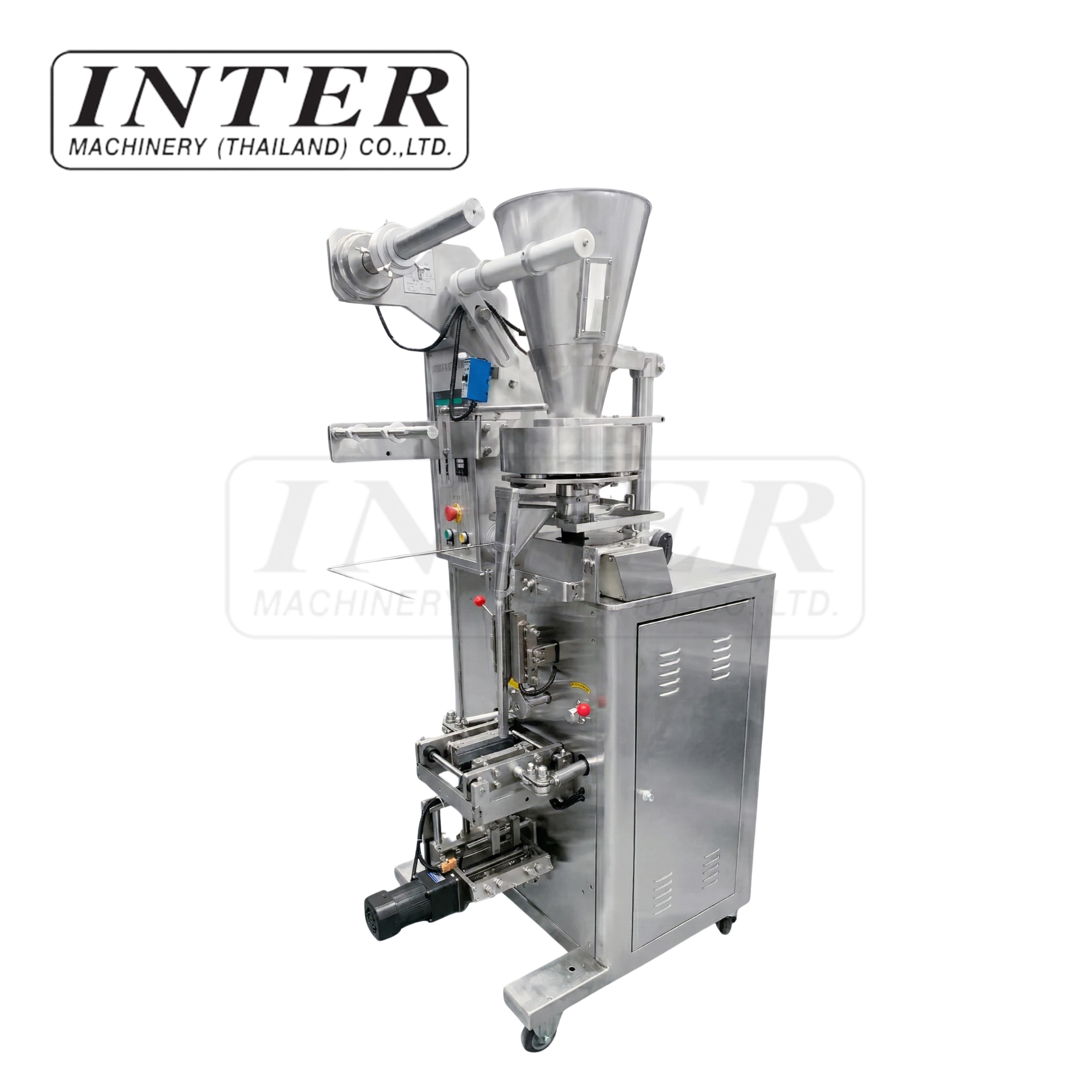 เครื่องบรรจุแนวตั้งอัตโนมัติ รุ่น HXL-K100 ซีล 3 ด้าน เหวี่ยงตัด