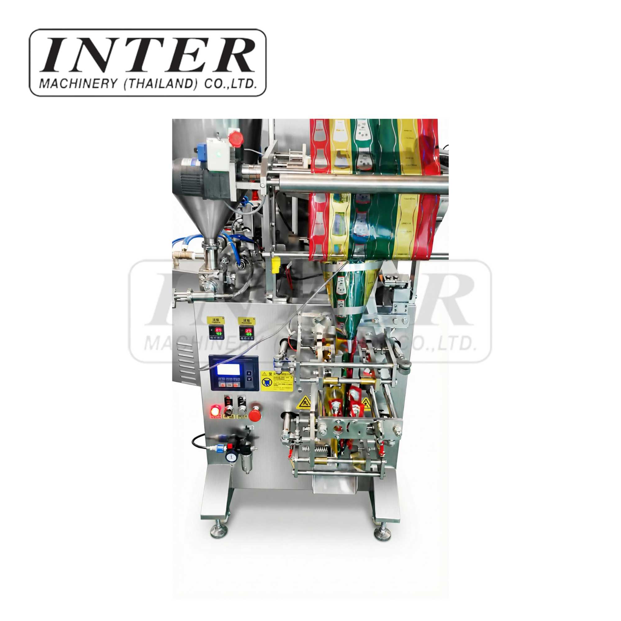 เครื่องบรรจุแนวตั้ง รุ่น QJ-260 แบบ3 ซอง