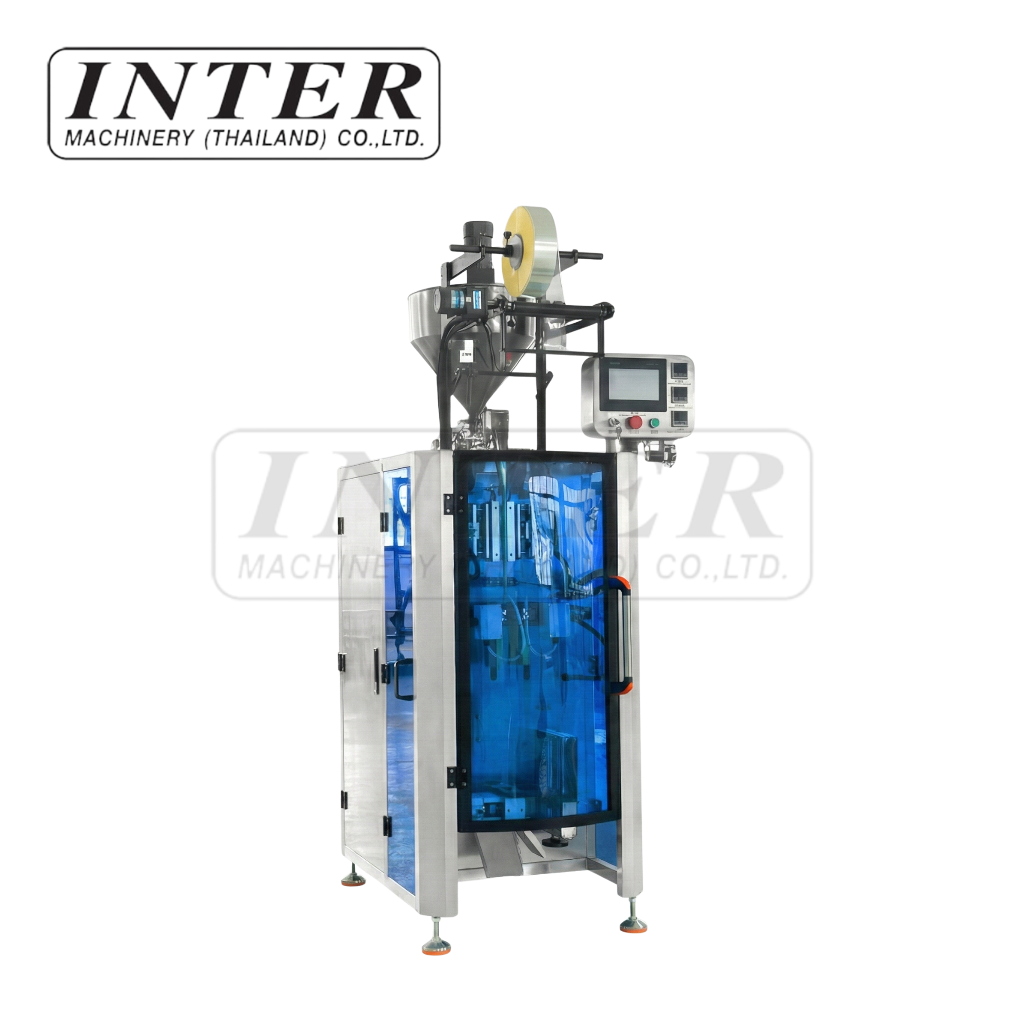 เครื่องบรรจุแนวตั้ง หนีบ-ดึง ระบบเซอร์โวไฮดรอลิก รุ่น SKTB-120Q