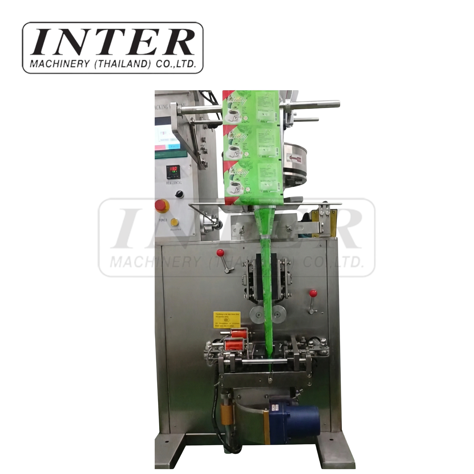 เครื่องบรรจุแนวตั้ง รุ่น HXL-K100 ซีล3 ด้าน เหวี่ยงตัด