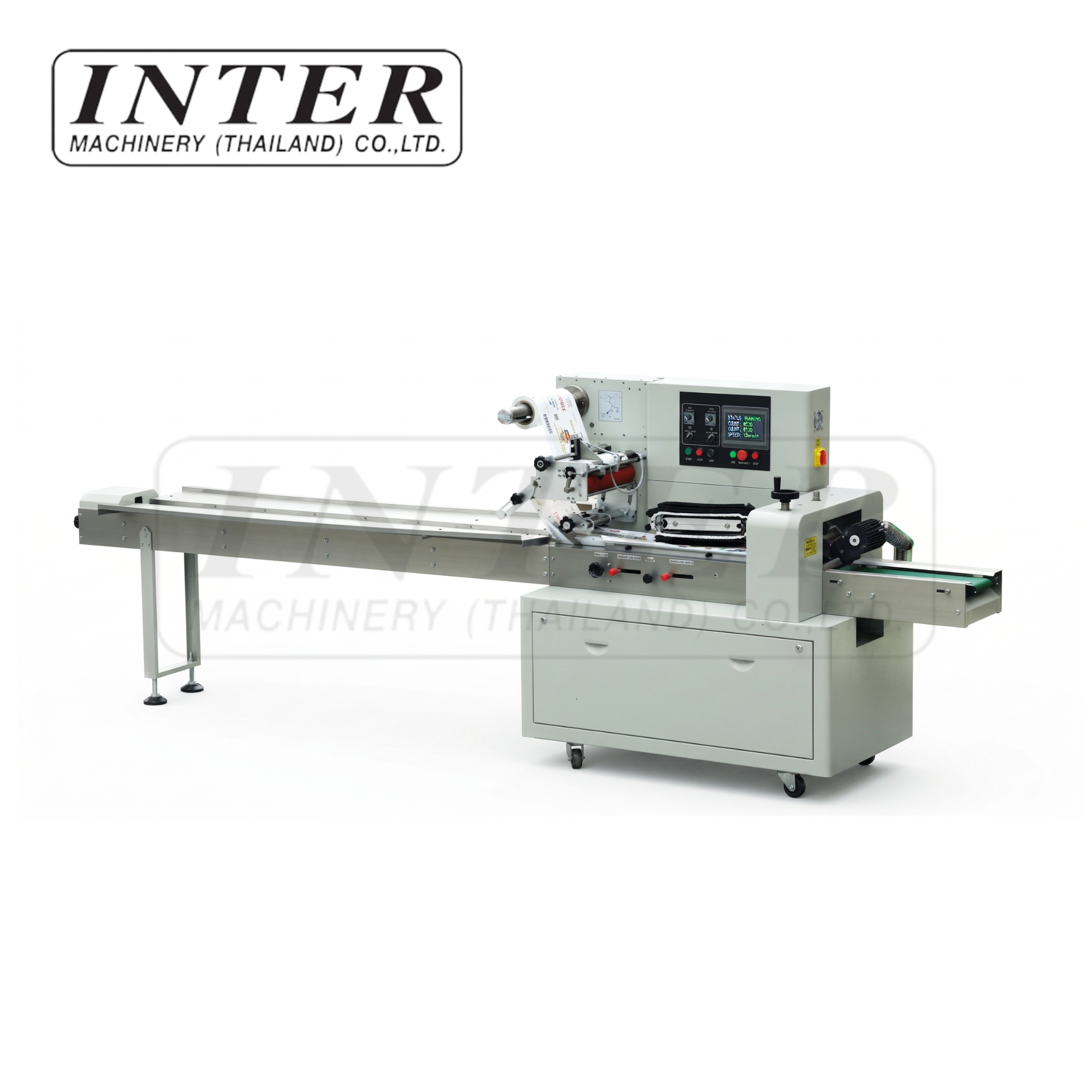 เครื่องห่อแนวนอน ฟิล์มบน รุ่น BG-350B