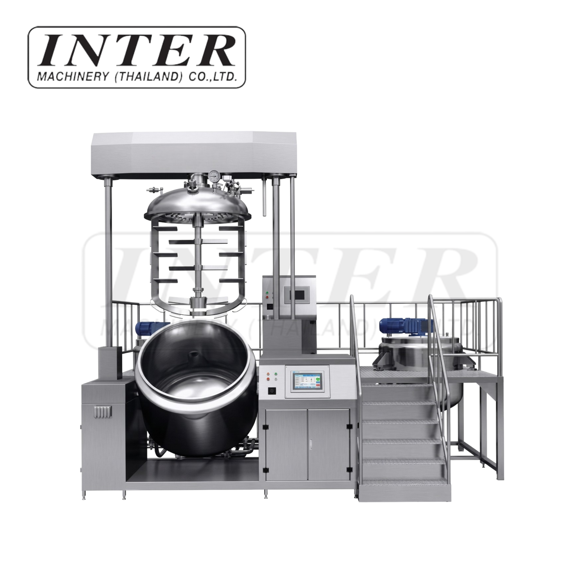 ถังผสมอิมัลซิไฟเออร์ระบบสุญญากาศ ขนาด 2000 ลิตร (ถังหลัก)