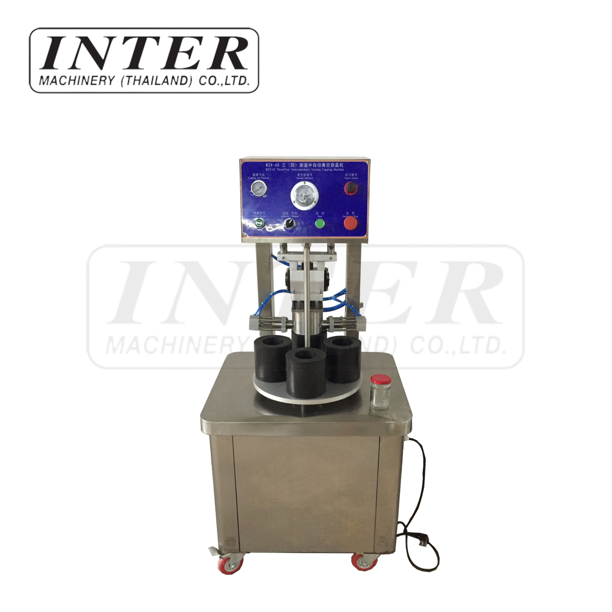 เครื่องบรรจุขันฝาระบบสุญญากาศ รุ่น BZX-1/4