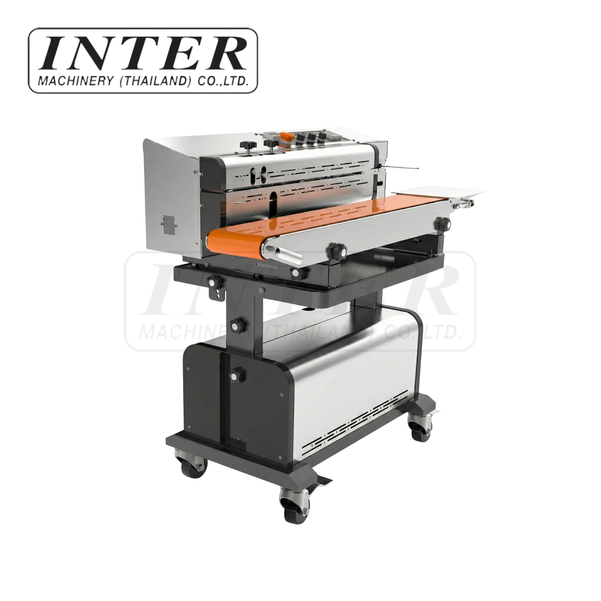 เครื่องซีลสายพานต่อเนื่องมีระบบสุญญากาศ และ เติมไนโตรเจนในตัว รุ่น LF-1080B