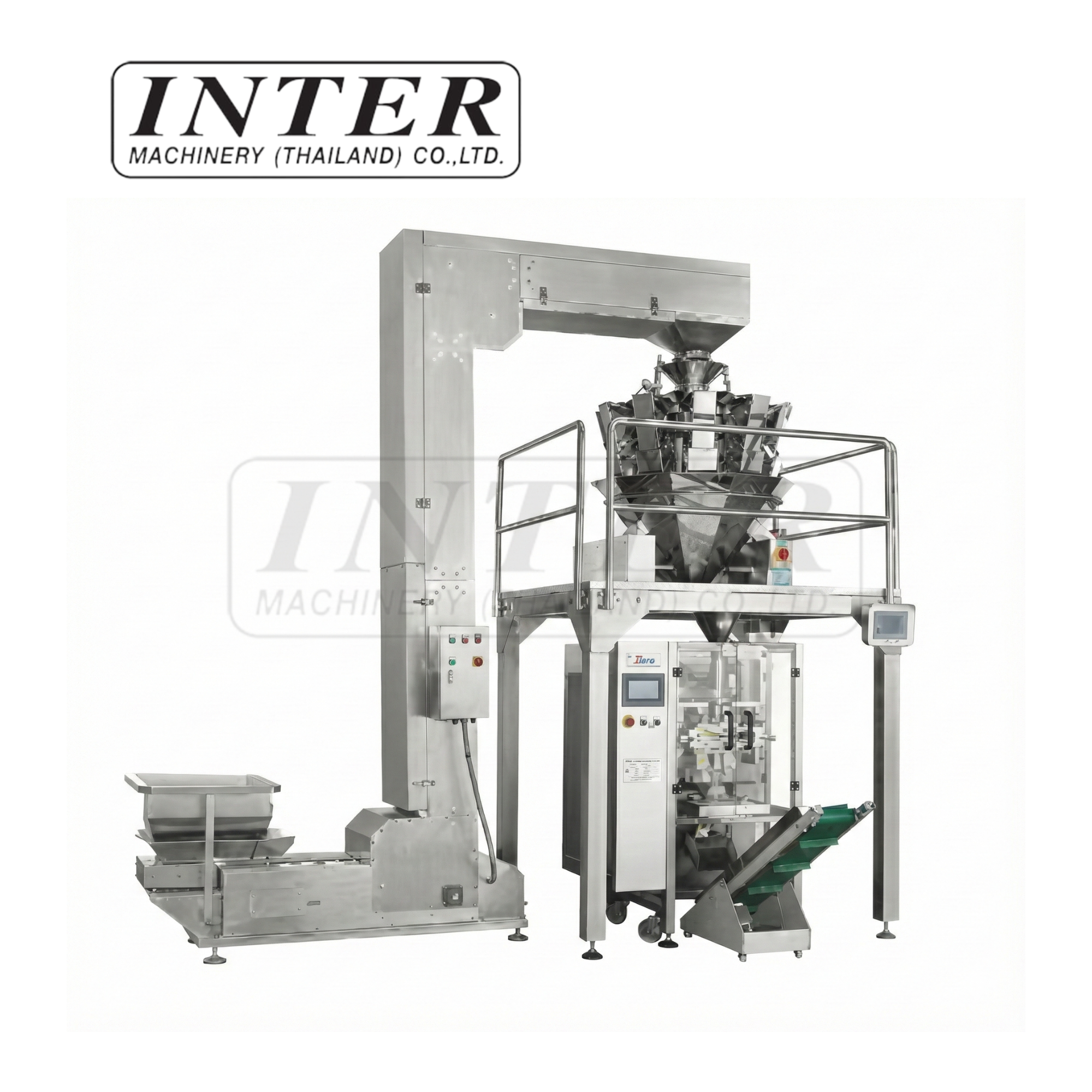 เครื่องบรรจุแนวตั้งแบบหัวชั่งหลายหัว รุ่น OMW-520BW+หัวชั่ง 10 หัว