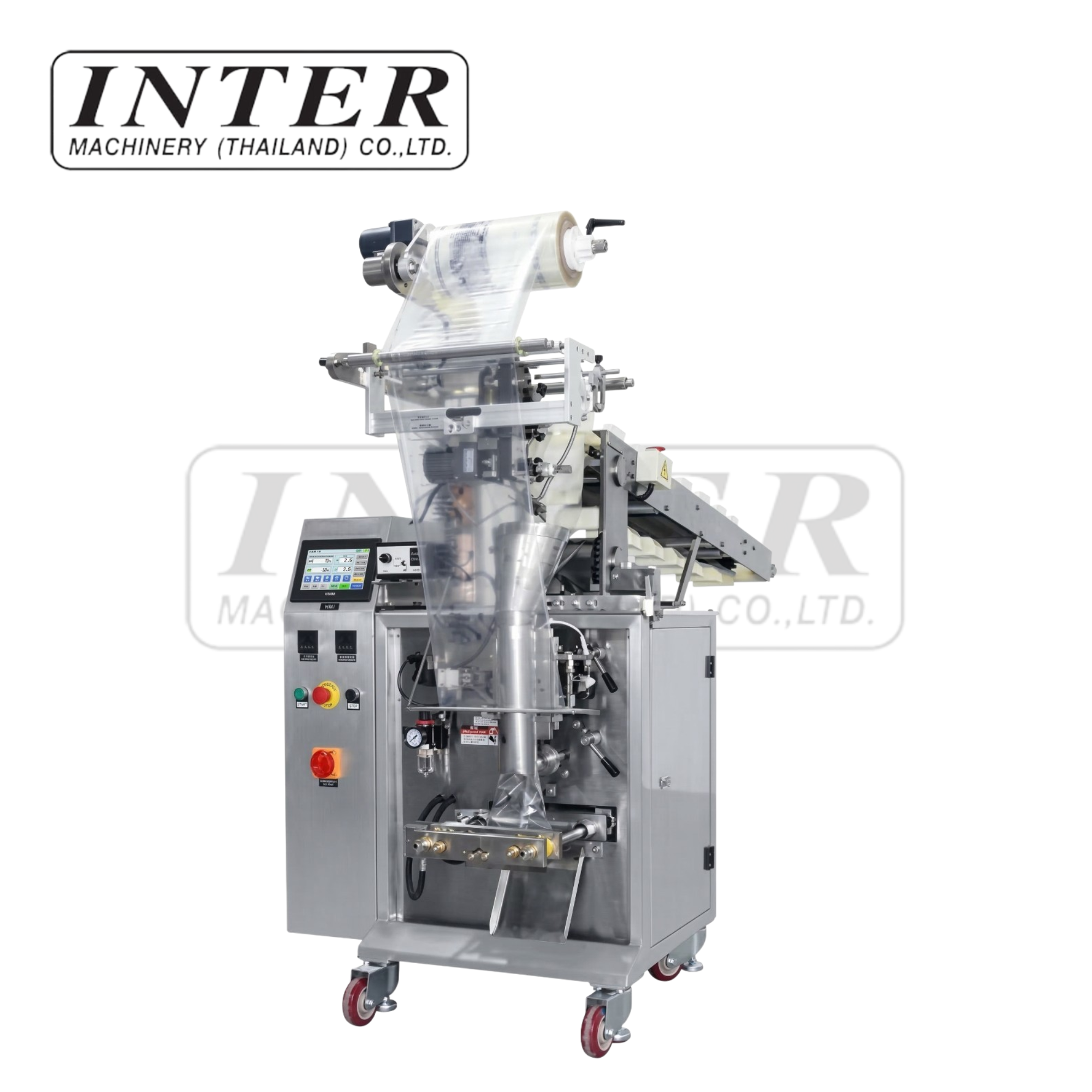 เครื่องบรรจุเม็ด/ผงเม็ดแบบกึ่งอัตโนมัติ ระบบถังโซ่ลำเลียง รุ่น SK-L320-B